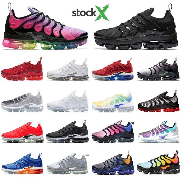

with socks plus tn stock x male running shoes rainbow bumblebee pure platinum casual sports sneakers jogging trainers, White;red