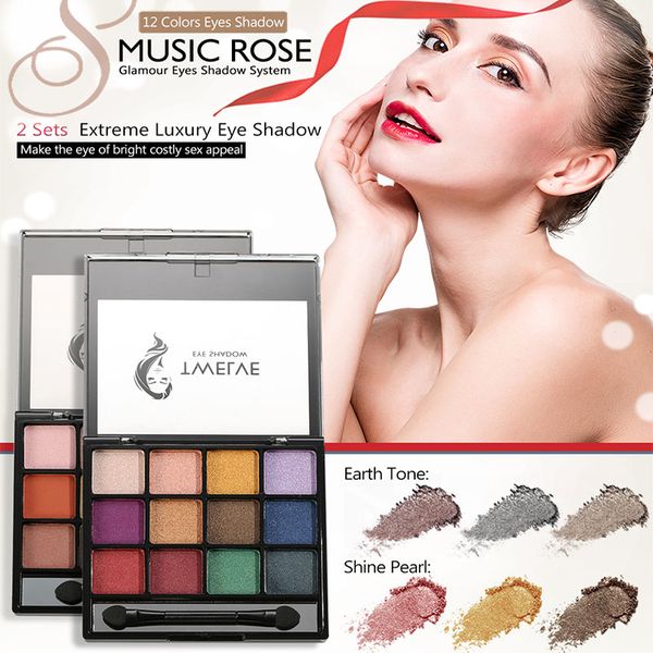 

12 colors eye shadow palette shining matte pigmented eye shadow cosmetics hb88