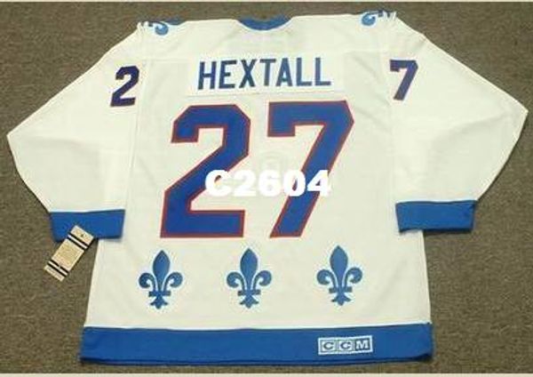 

мужчины #27 рон hextall квебек nordiques 1992 ccm старинные ретро главная хоккей джерси или обычай любое имя или номер ретро джерси, Black;red