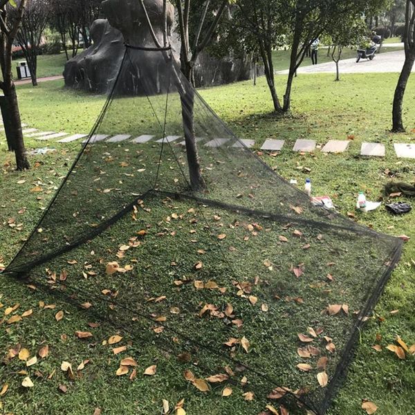 

outdoor camping black mosquito net lightweight portable mosquito tent outdoor bar tent family