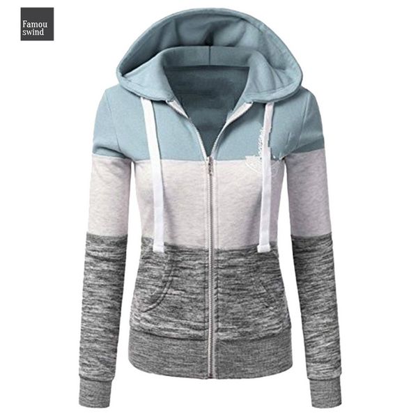 

толстовки женщины толстовки с длинным рукавом толстовка женская толстовка карманный лоскутное площади воротник с капюшоном на молнии женщина, Black