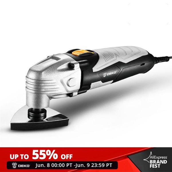 

deko new 220v dkom40ld1/2 electric multifunction oscillating tool electric trimmer saw variable speed with accessories