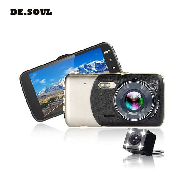 

parasolant 4.0 inch ips screen car dvr car camera full hd 1080p video 170 degree t810 dash cam dual recording dash camera