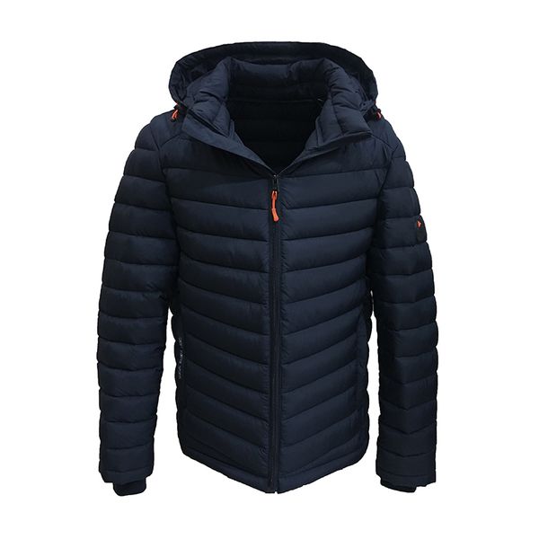 

2019 mens winter jacket fashion padded jacket puffer bio-based cotton men winter coats european size, Black