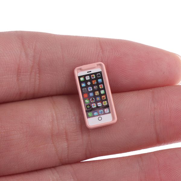 

new 1/12 dollhouse miniature accessories mini resign mobile phone model simulation toy for doll house decoration
