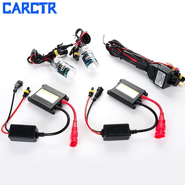 

carctr 1 set xenon car headlight bulbs hid with ballasts h h3 h4 h7 h8/h9/h11 6000k 12v 35whid car xenon lamp headlights set