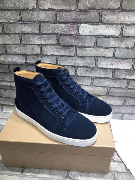 

perfect quality brand classic high-blue, black ,white,red bottom shoes men's sneakers shoes luxury wedding dress leisure walking sh