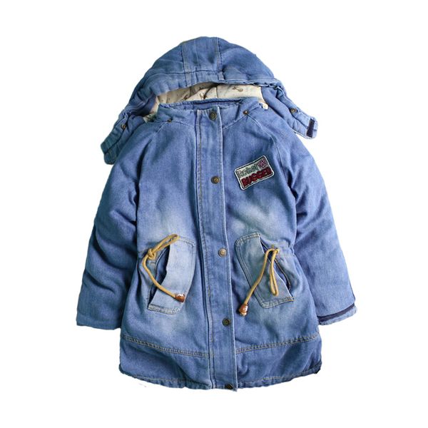 

boy's thick denim jacket, Blue;gray