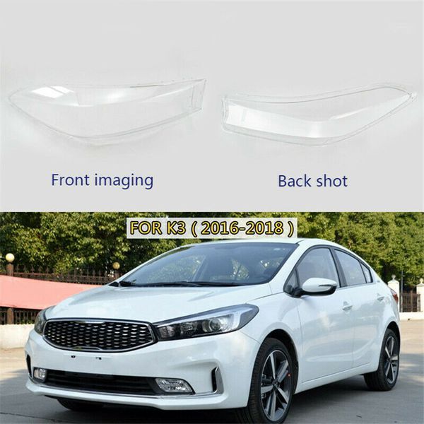 

one pair car headlight lens cover lampshade for kia 2016-2018