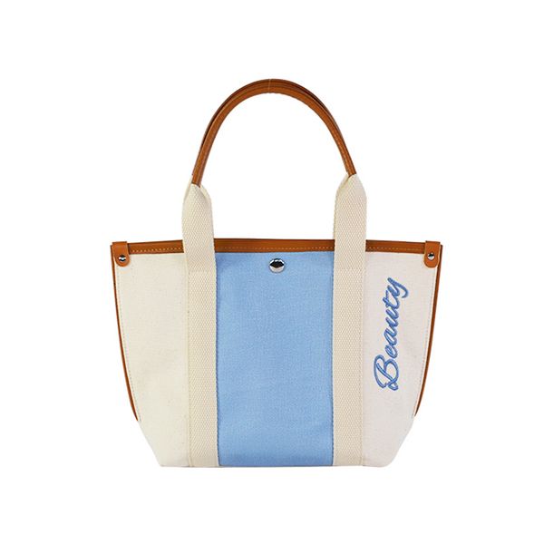 

bag women canvas stitching 14 security peibu urgency button collision nail small open