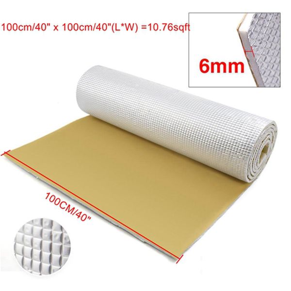 

1pc 6mm car soundproof mat insulation universal car panel ktv interior sound noise insulation pad mat cotton protector