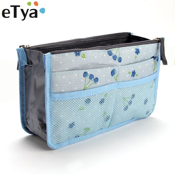 

etya travel cosmetic bag fashion flower printing make up bag toiletry wash kit bags makeup organizer storage cases beauty