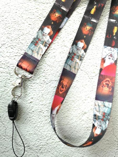 

10pcs/20pcs/50pcs/100pcs cartoon anime lanyard neck strap lanyard mobile phone key chain id badge key chain, Silver