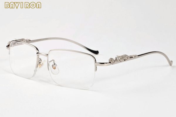 

wholesale-with box 2019 fashion mens sunglasses for men vintage buffalo horn glasses gold silver leopard frame women rimless sunglasses, White;black