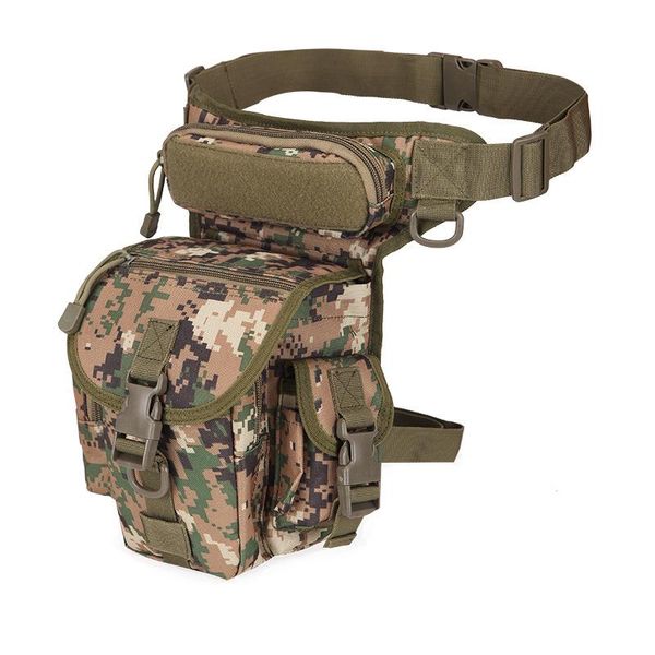 

fivelovetwo travel men's camouflage waist bag shoulder messenger climbing sports bag