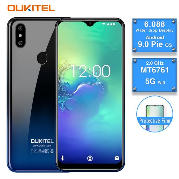 

OUKITEL C15 Pro 2 ГБ RAM 16 ГБ ROM Android 9.0 Мобильный телефон MT6761 Отпечаток пальца ID лица 4G LTE Сма