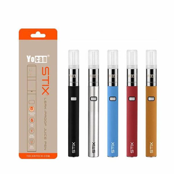 

yocan voltage stix pen starter adjustable yocan e cigarette vape ceramic coil e with kit battery 100% real battery cig voltages 320mah pjsd