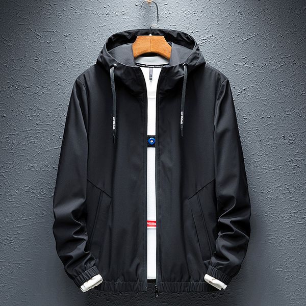 

2019 new clothes men's thin section solid color comfortable punk wind harajuku men's jacket handsome slim casual jacket men, Black;brown