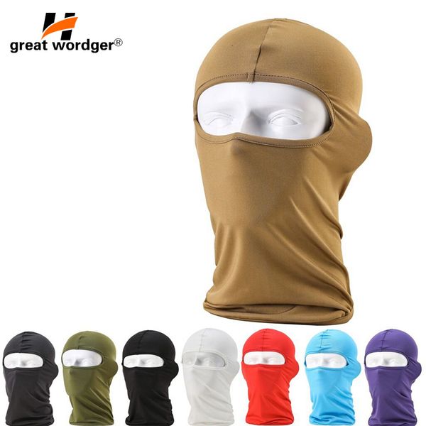

motorcycle face mask moto balaclava lycra ski mask face shield cycling ski cap summer sun-protection balaclavas 14 color, Black