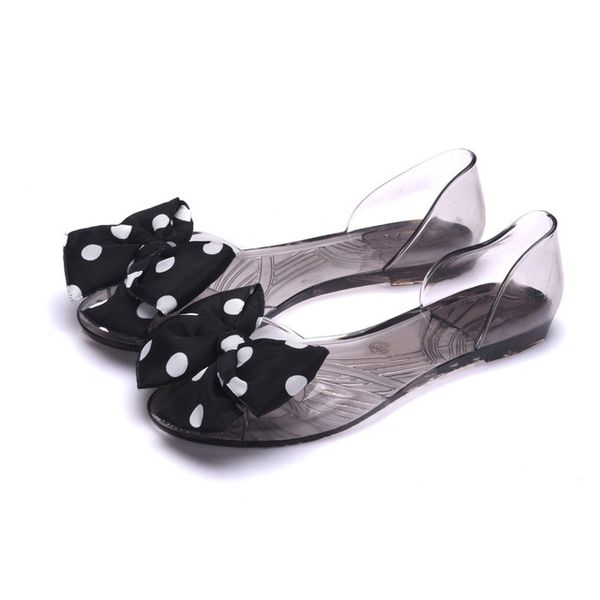 black jelly shoes for adults