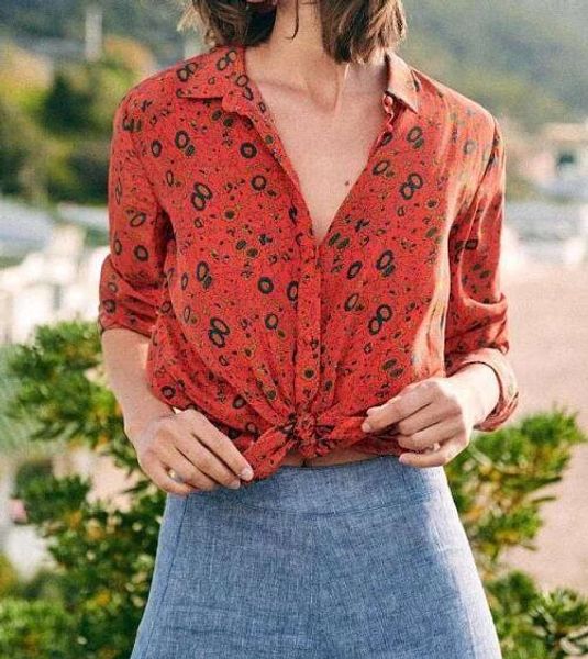 

женщины подсолнечное ромашка печать с длинным рукавом рубашки кофточки повелительницы способа высокого качества темперамент одежды топ разме, White