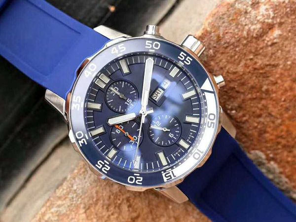 

aquatimer family luxury watch sport watch swiss automatic mechanical 28800 vph annual calendar sapphire super luminous 316l steel, Slivery;brown