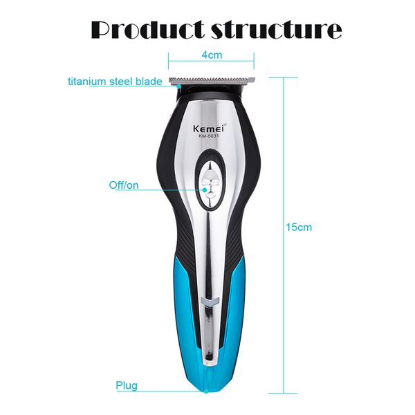 

cortadora de kemei hair trimmer 6 in 1 hair clipper electric shaver beard trimmer men grooming kit styling tools shaving machine for barber