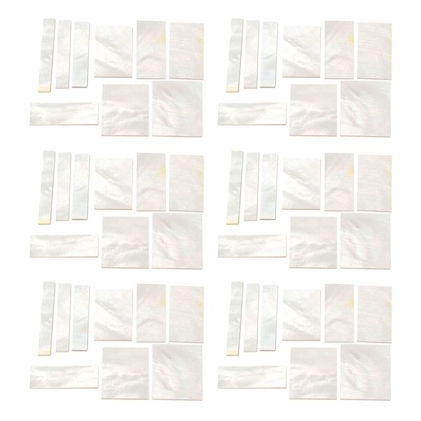 

54 packs neck white mother of pearl blank diy for vintage guitar banjo accs