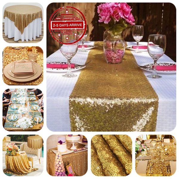 

30x275cm sequin chair bow table runner anniversary decoration supplies