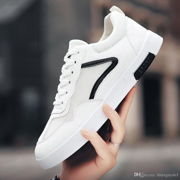 

x26 man spring casual shoes breathable light men lace-up new women's leather shoes wild personality shoes fashion big size 39-46, Black