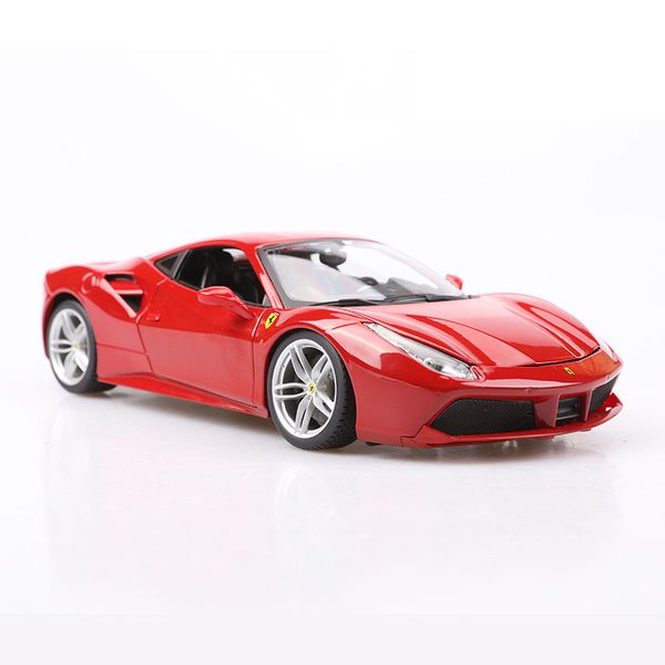 

1/18 alloy ferrari 488 gtb car model red ferrari cars collection metal miniature diecasts & toy vehicles car toys for boys