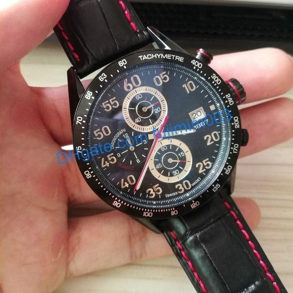 

luxury watch men tag cal 1887 43mm 1860 quartz watch tick movement with battery time watch model stainless steel clock watches 842, Slivery;brown