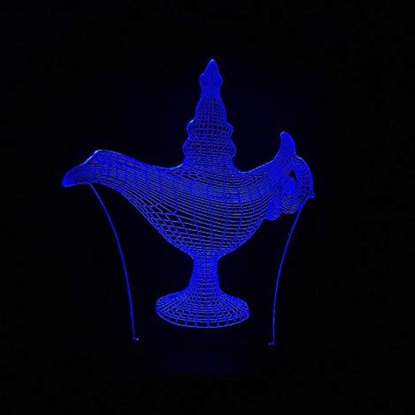 

brelong 3d aladdin night light атмосфера настольная лампа для спальни гостиной кафе бар свет детские подарки night light