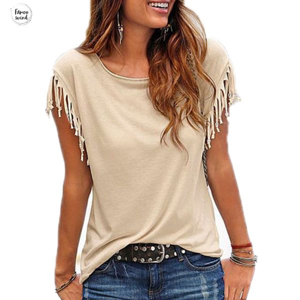 

хлопок блузы женщины кисточкой вскользь короткими рукавами сплошной цвет рубашки с коротким рукавом top o шеи женская одежда блуза, White