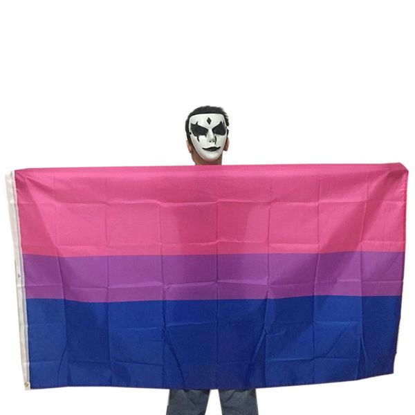 

90x150cm lesbian gay pride parade banner lgbt rainbow colorful striped transgender flags party decoration with brass grommets