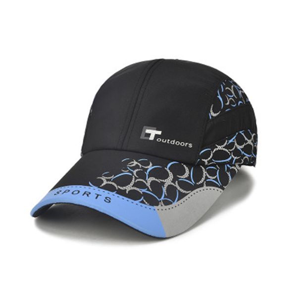 

flyber sports baseball cap for men summer 2019 bone snapback cap women quick-dry adjustable outdoor sun protection dad hat, Blue;gray