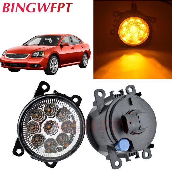 

2pcs/lot car front bumper led fog lights for mitsubishi galant saloon dj_ ed_ ef_ saloon 2003-2007 halogen lamps