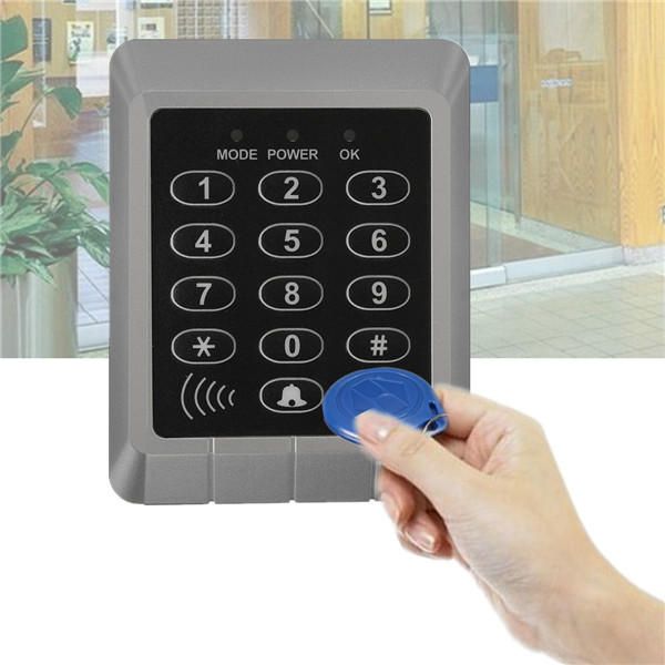 

rfid security reader entry door lock keypad access control system+10 pcs keys