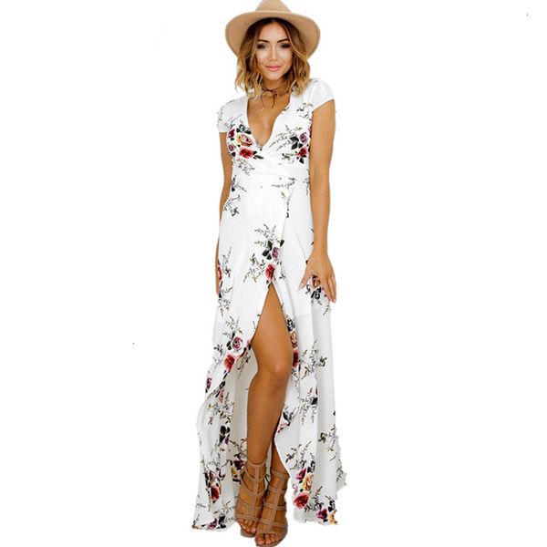 

женская дизайнер платья женская одежда 2019 hotsale long summer beach платье женщины sexy шифон макси платье спереди bohemian платья мантия, Black;gray