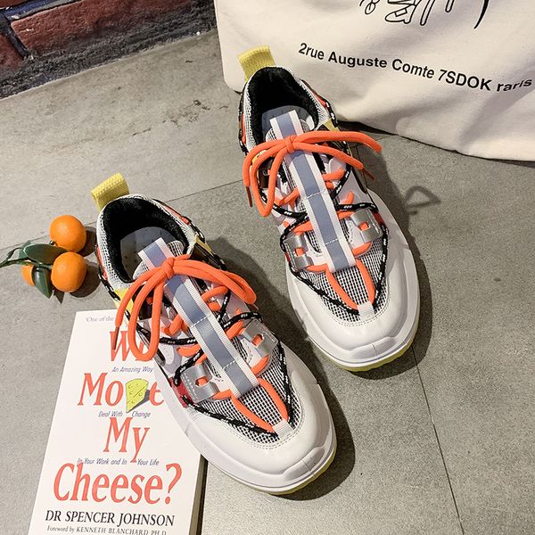 

women's casual sports shoes outdoor hand-woven ladies shoes fashion straps increase wild breathable net summer white comfortable, Black