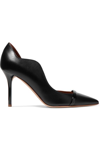 

designer shoes 2019 new chic high heels pointed toes arc party shoes slip on big size fashion shoes stiletto heel women pumps, Black