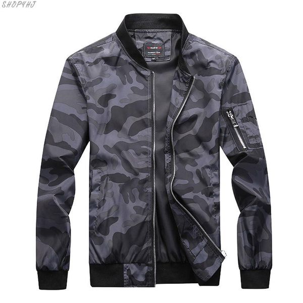 

men's jackets male coats camo bomber jacket mens brand clothing outwear plus size autumn camouflage, Black;brown