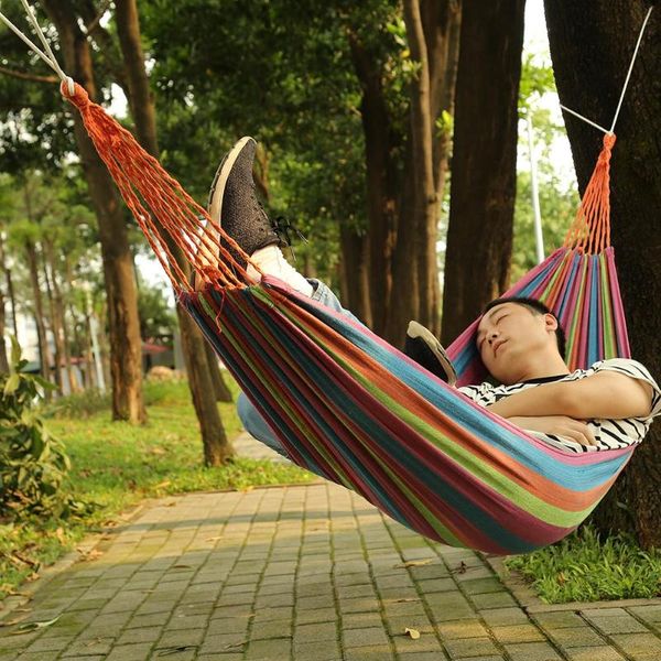 

portable outdoor garden hammock camping travel picnic swing bed leisure survival hunting sleeping bed hammocks beds