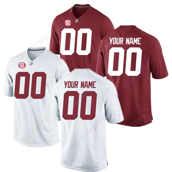 

Custom Blank Alabama Crimson Tide Football Jersey Men Women Youth Kid size S to 4XL 5XL Trey Sanders Tagovailoa Jeudy