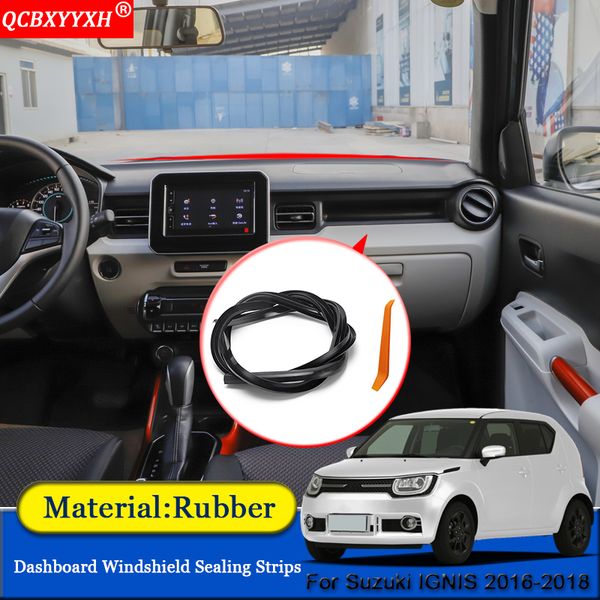 

qcbxyyxh car-styling rubber anti-noise soundproof dustproof car dashboard windshield sealing strips for ignis 2016-2018