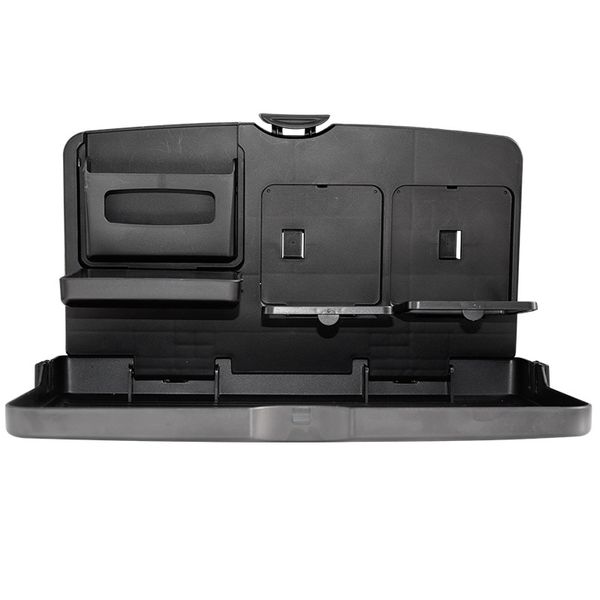 

car chair foldable dining table car mounted multi-functional table cup holder/drink holder large black