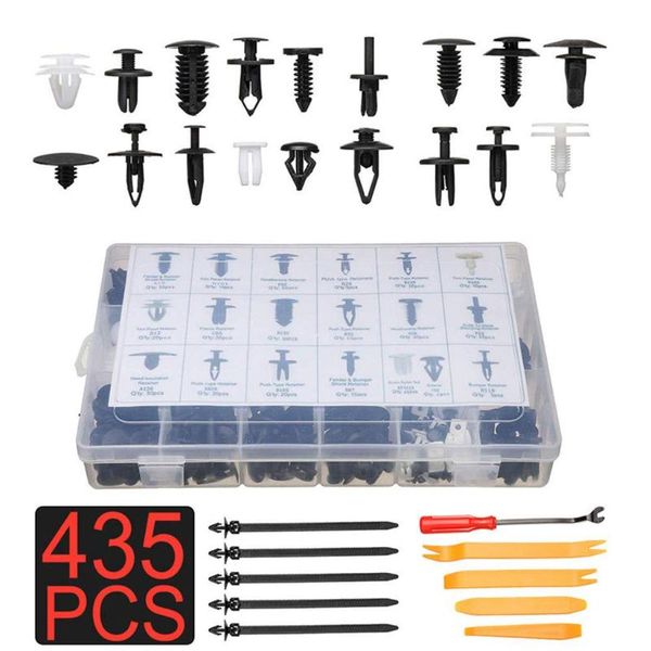 

435 pcs/set car body interior bumper retainers fasteners clips fastener kit