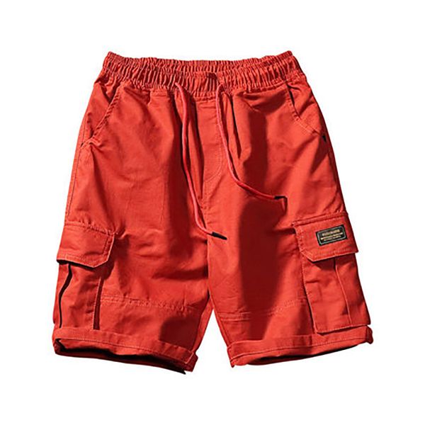 

2019 new solid color cargo shorts men casual pockets streetwear vintage shorts for men jogger bermuda masculina sweatpants 50nz2, White;black