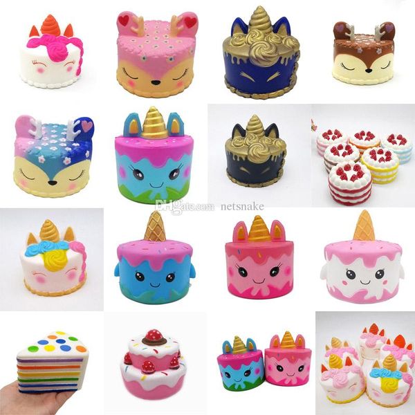 

новый squishy игрушка единорог торт мороженое футбол морского конька acaleph бургер кошка squishies slow восходящая 10см 15см мягкий сожмите