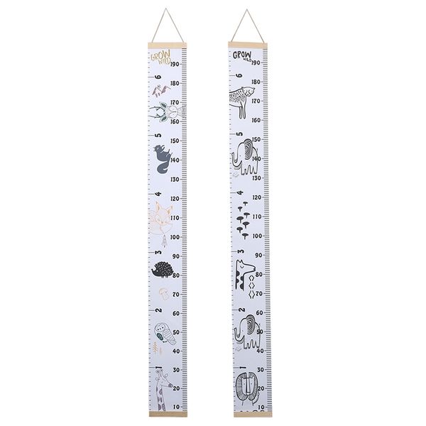 

2x kids growth height ruler wall ruler height poster bedroom decoration